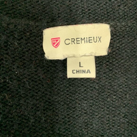 Cremieux Black Cowl Neck Sweater Rabbit Hair Soft - Picture 5 of 6